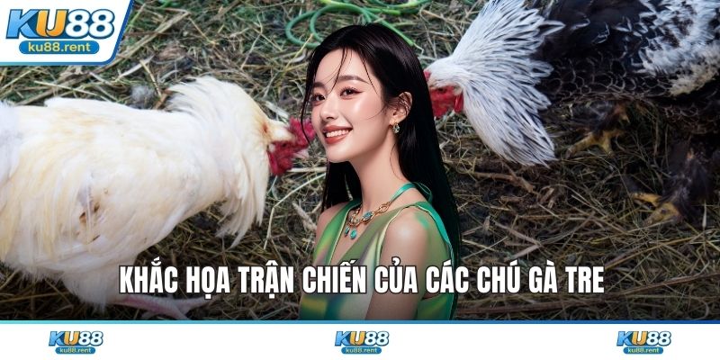 Khắc họa trận chiến của các chú gà tre